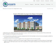 Tablet Screenshot of concernhousing.org
